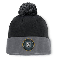 Vegas Golden Knights Fanatics Aspyn Cuffed Knit Hat with Pom - Black | Fanatics discount