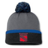 New York Rangers Fanatics Women's Cuffed Knit Hat with Pom - Charcoal | Fanatics sale