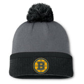 Boston Bruins Fanatics Women's Cuffed Knit Hat with Pom - Charcoal | Fanatics near me
