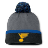 St. Louis Blues Fanatics Women's Cuffed Knit Hat with Pom - Charcoal | Fanatics online