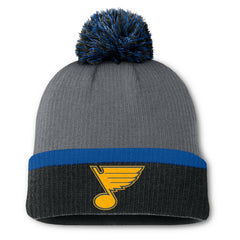 St. Louis Blues Fanatics Women's Cuffed Knit Hat with Pom - Charcoal | Fanatics online