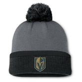 Vegas Golden Knights Fanatics Women's Cuffed Knit Hat with Pom - Charcoal | Fanatics online