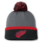 Detroit Red Wings Fanatics Women's Cuffed Knit Hat with Pom - Charcoal | Fanatics online