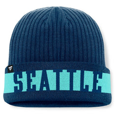 Seattle Kraken Fanatics Blueliner Cuffed Knit Hat - Deep Sea Blue | Fanatics on sale