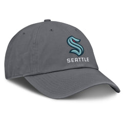 Seattle Kraken Fanatics Washed Adjustable Hat - Charcoal | Fanatics Clearance