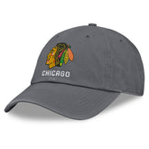Chicago Blackhawks Fanatics Washed Adjustable Hat - Charcoal | Fanatics near me
