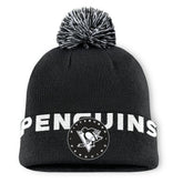 Pittsburgh Penguins Fanatics Fundamental High Stick Cuffed Knit Hat with Pom - Black | Fanatics discount