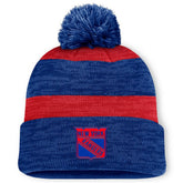 New York Rangers Fanatics Fundamental Red Line Cuffed Knit Hat with Pom - Navy | Fanatics sale