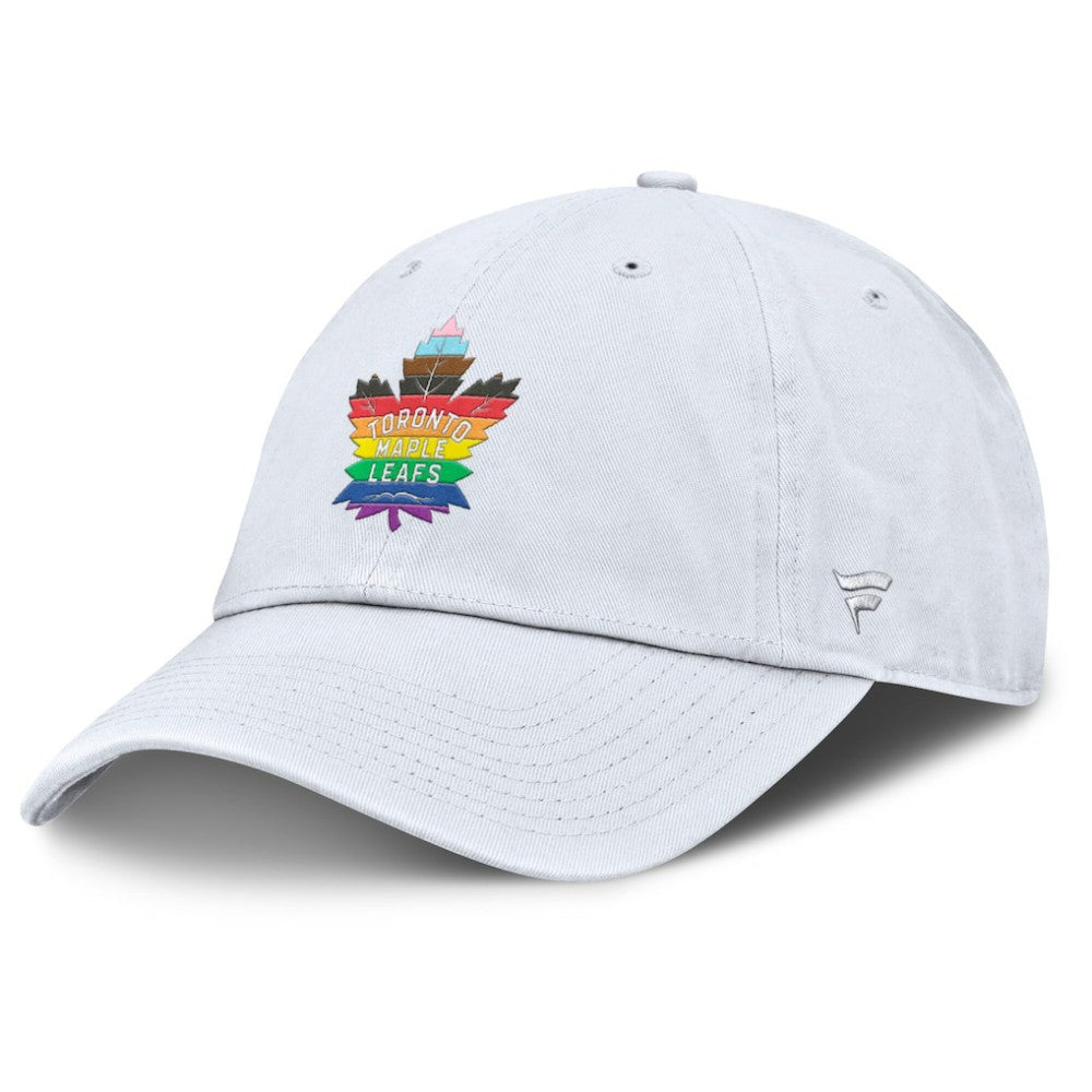 Toronto Maple Leafs Fanatics PRIDE Adjustable Hat - White | Fanatics Lifestyle