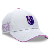 Vegas Golden Knights Fanatics Authentic Pro Hockey Fights Cancer Adjustable Hat - White | Fanatics on sale