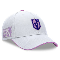 Vegas Golden Knights Fanatics Authentic Pro Hockey Fights Cancer Adjustable Hat - White | Fanatics on sale