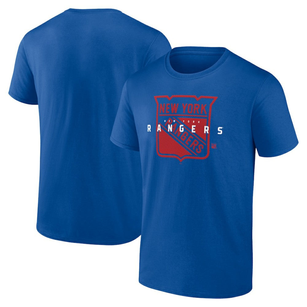 New York Rangers Logo Athletic Coordinate T-Shirt - Blue | NHL discount