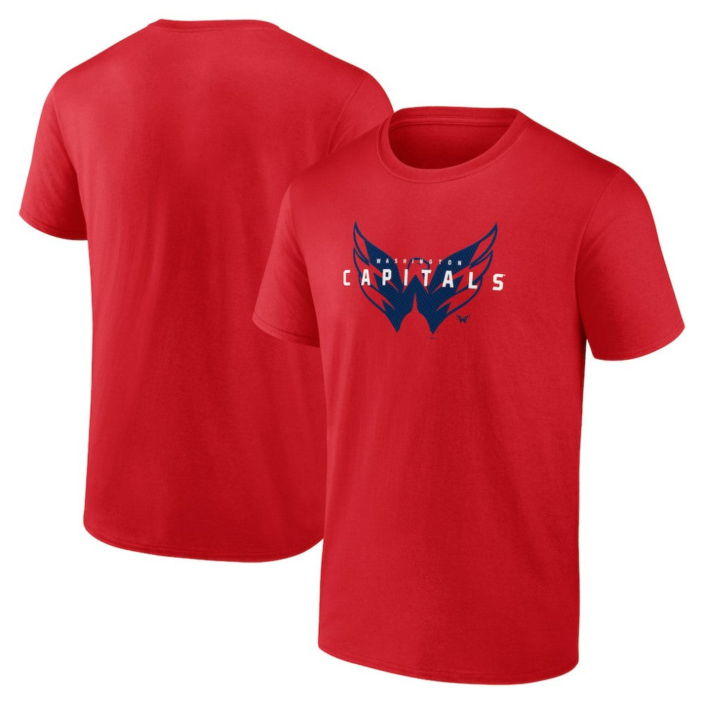 Washington Capitals Logo Athletic Coordinate T-Shirt - Red | NHL near me