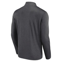 Los Angeles Kings Logo Athletic Head-to-Head Raglan Quarter-Zip Top - Heather Charcoal | NHL on sale