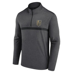 Vegas Golden Knights Logo Athletic Head-to-Head Raglan Quarter-Zip Top - Heather Charcoal | NHL near me