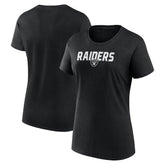 Las Vegas Raiders Logo Athletic Women's Lean T-Shirt - Black - NFL