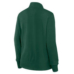 Green Bay Packers Logo Athletic Women's Velocity Quarter-Zip Jacket - Green - NFL