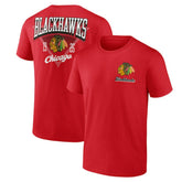 Chicago Blackhawks Logo Athletic Never Over T-Shirt - Red | NHL sale