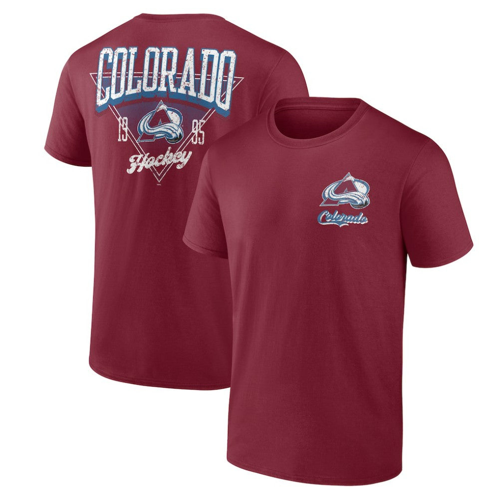 Colorado Avalanche Logo Athletic Never Over T-Shirt - Burgundy | NHL discount