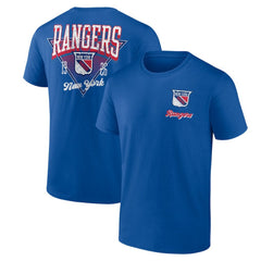 New York Rangers Logo Athletic Never Over T-Shirt - Blue | NHL online