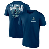 Seattle Kraken Logo Athletic Never Over T-Shirt - Navy | NHL online