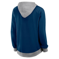 Seattle Kraken Logo Athletic Women's Hit It French Terry Full-Zip Hoodie - Navy | NHL Clearance