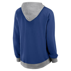 Toronto Maple Leafs Logo Athletic Women's Hit It French Terry Full-Zip Hoodie - Blue | NHL on sale