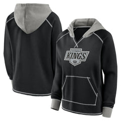 Los Angeles Kings Logo Athletic Women's Hit It French Terry Full-Zip Hoodie - Black | NHL online