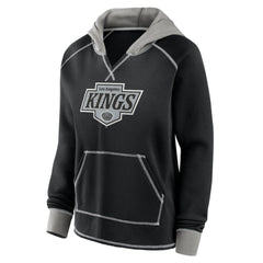 Los Angeles Kings Logo Athletic Women's Hit It French Terry Full-Zip Hoodie - Black | NHL online