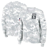 Cleveland Browns Women's 2024 Salute To Service Dri-FIT Long Sleeve T-Shirt - Arctic Camo - Nike