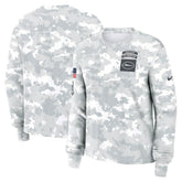 New York Jets Women's 2024 Salute To Service Dri-FIT Long Sleeve T-Shirt - Arctic Camo - Nike