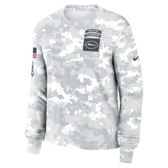 New York Jets Women's 2024 Salute To Service Dri-FIT Long Sleeve T-Shirt - Arctic Camo - Nike