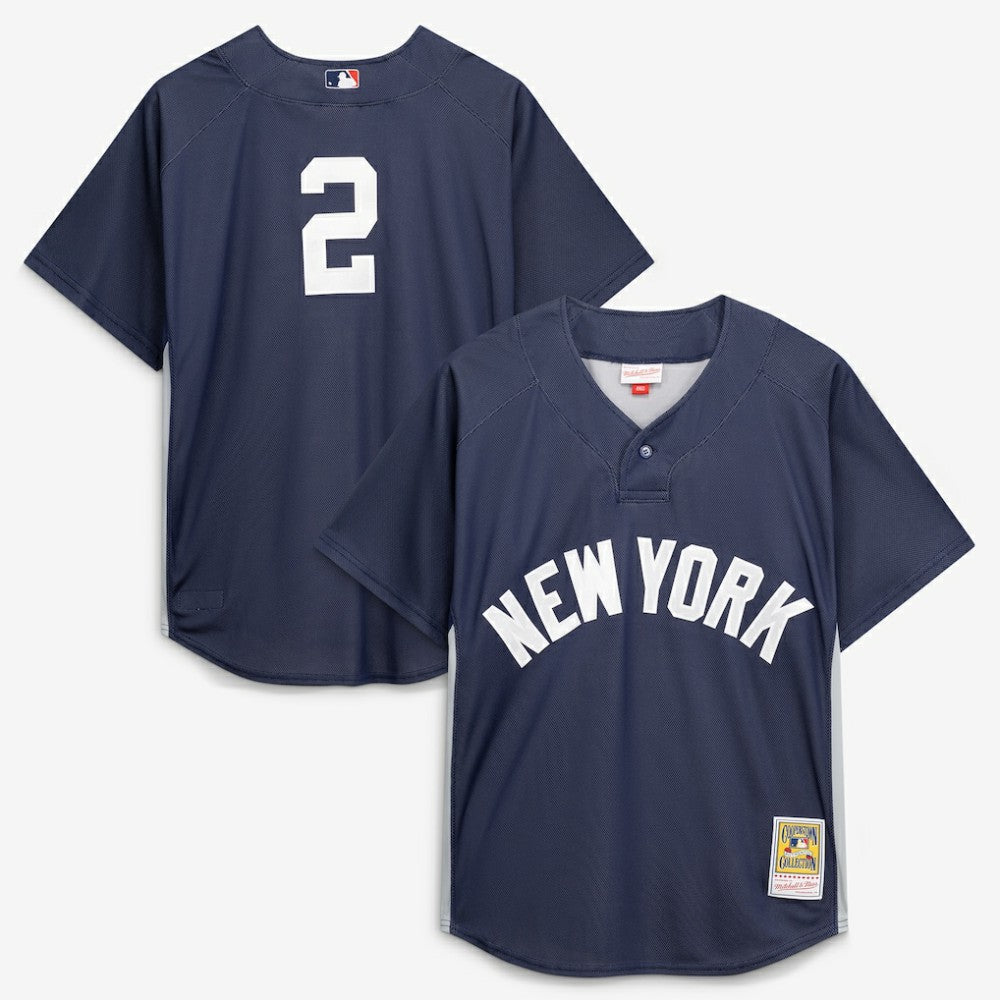 Derek Jeter New York Yankees Mitchell & Ness Authentic Batting Practice Jersey for sale