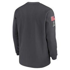 Dallas Cowboys 2024 Salute To Service Long Sleeve T-Shirt - Anthracite - Nike