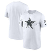 Dallas Cowboys 2024 Salute To Service Legend Performance T-Shirt - White - Nike