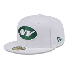 New York Jets New Era Omaha 59FIFTY Fitted Hat - White - NFL