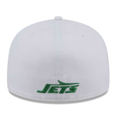 New York Jets New Era Wordmark Omaha 59FIFTY Fitted Hat - White - NFL