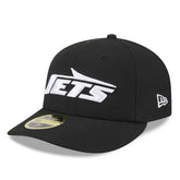 New York Jets New Era Omaha Low Profile 59FIFTY Fitted Hat - Black - NFL