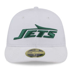 New York Jets New Era Wordmark Omaha Low Profile 59FIFTY Fitted Hat - White - NFL