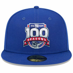 New York Giants New Era 100th Season 59FIFTY Fitted Hat - Royal - NFL