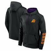 Fanatics Phoenix Suns Baller Defender Performance Full-Zip Hoodie Black
