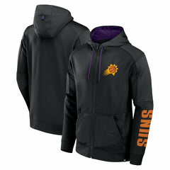 Fanatics Phoenix Suns Baller Defender Performance Full-Zip Hoodie Black