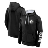 Fanatics Brooklyn Nets Baller Defender Performance Full-Zip Hoodie Black