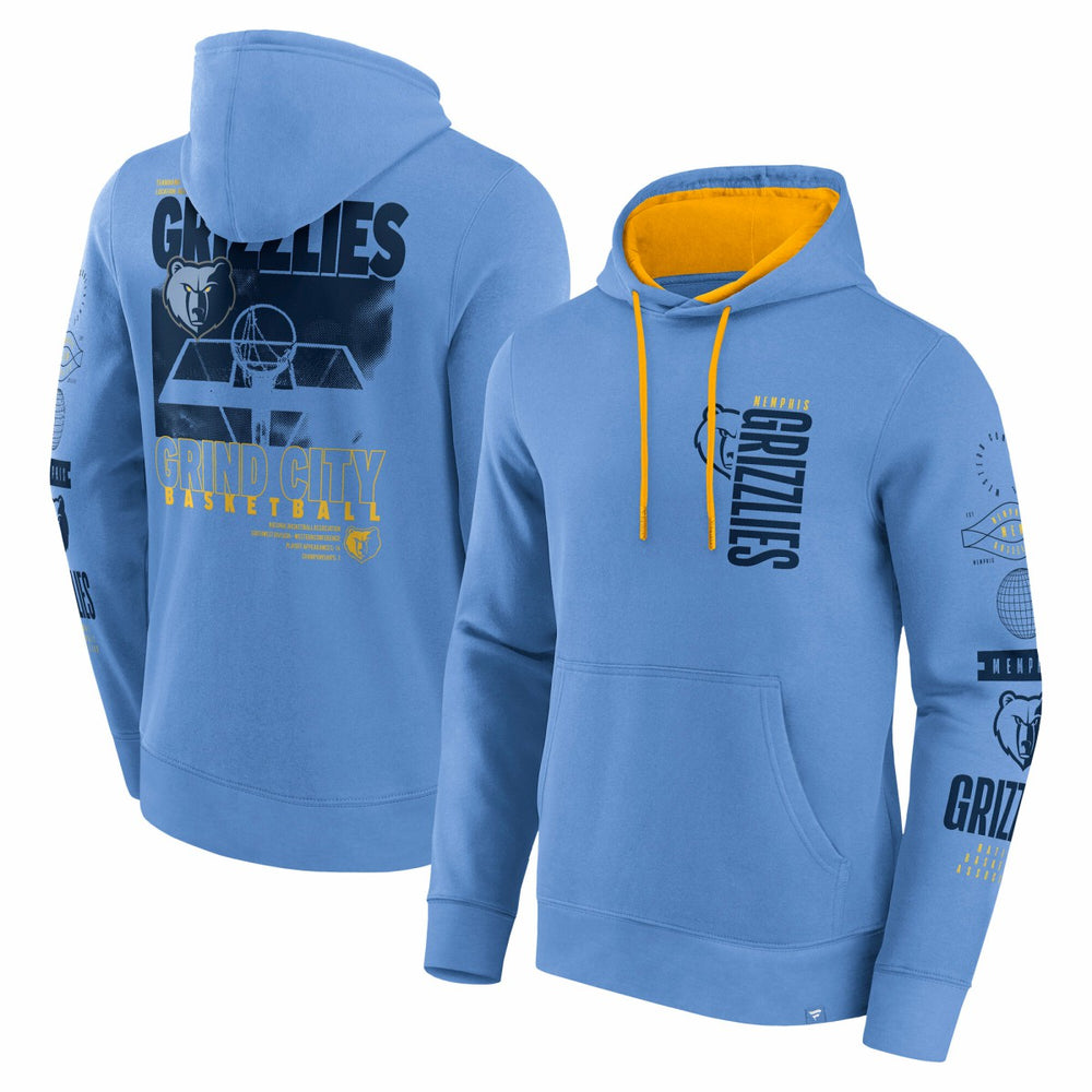 Fanatics Memphis Grizzlies Game Time Crossover Pullover Hoodie Blue