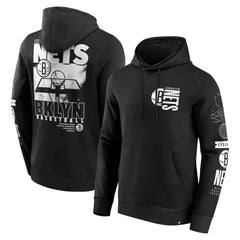 Fanatics Brooklyn Nets Game Time Crossover Pullover Hoodie Black