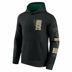 Fanatics Milwaukee Bucks Game Time Crossover Pullover Hoodie Black