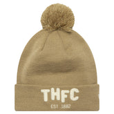 New Era - Tottenham Hotspur New Era Boucle Cuffed Knit Hat with Pom - Tan