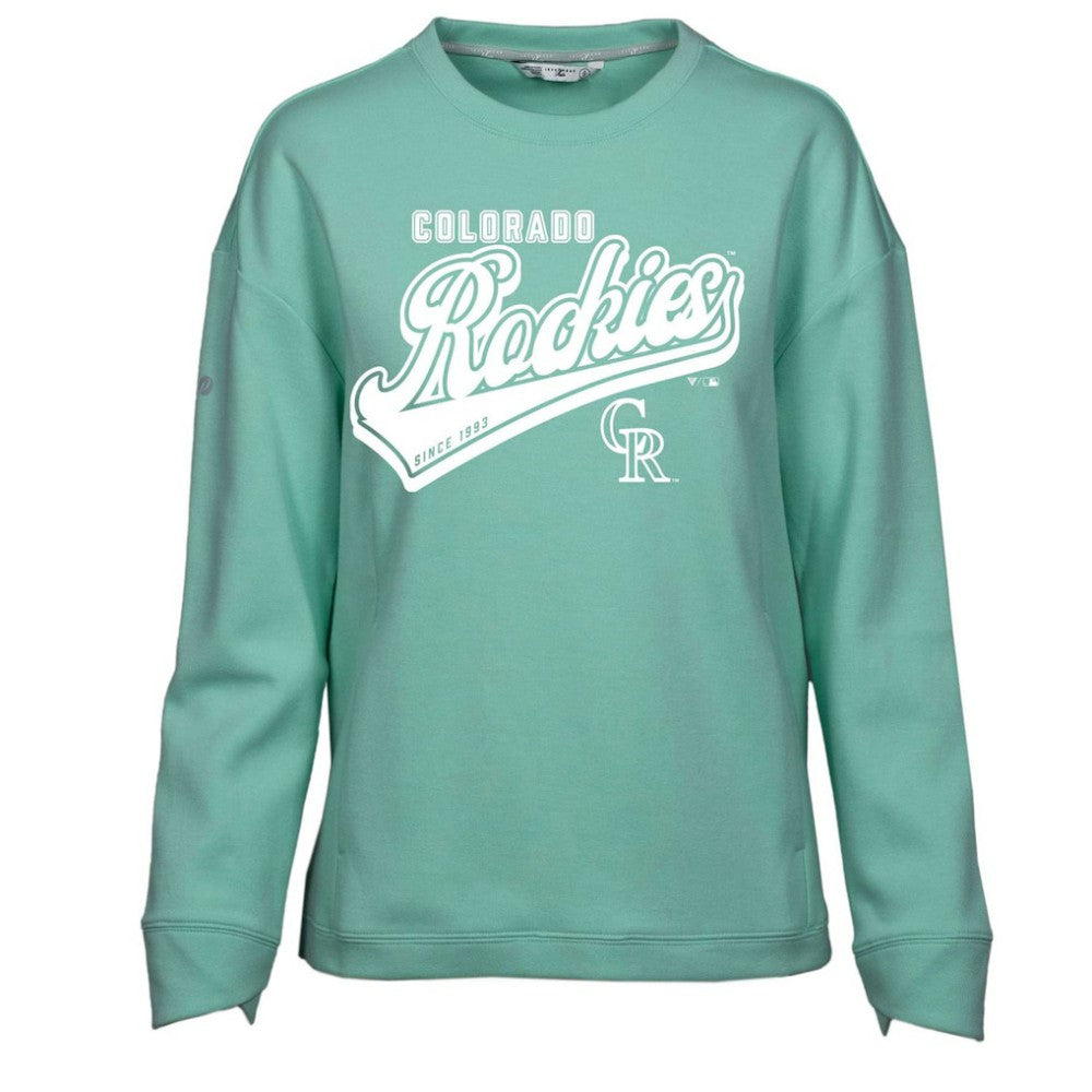 Colorado Rockies Levelwear Women's Fiona Sweep Pullover Sweatshirt Discount