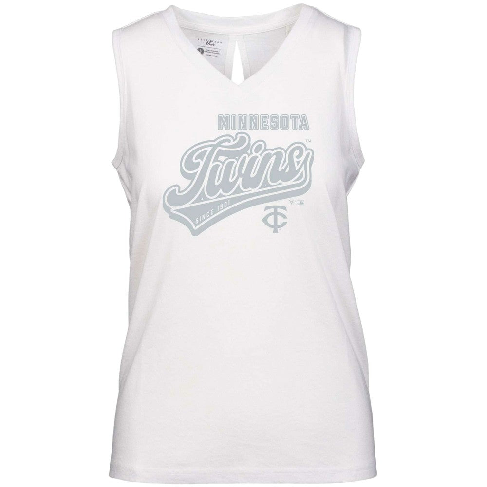 Minnesota Twins Levelwear Women's Paisley Sweep V-Neck Tank Top Near Me