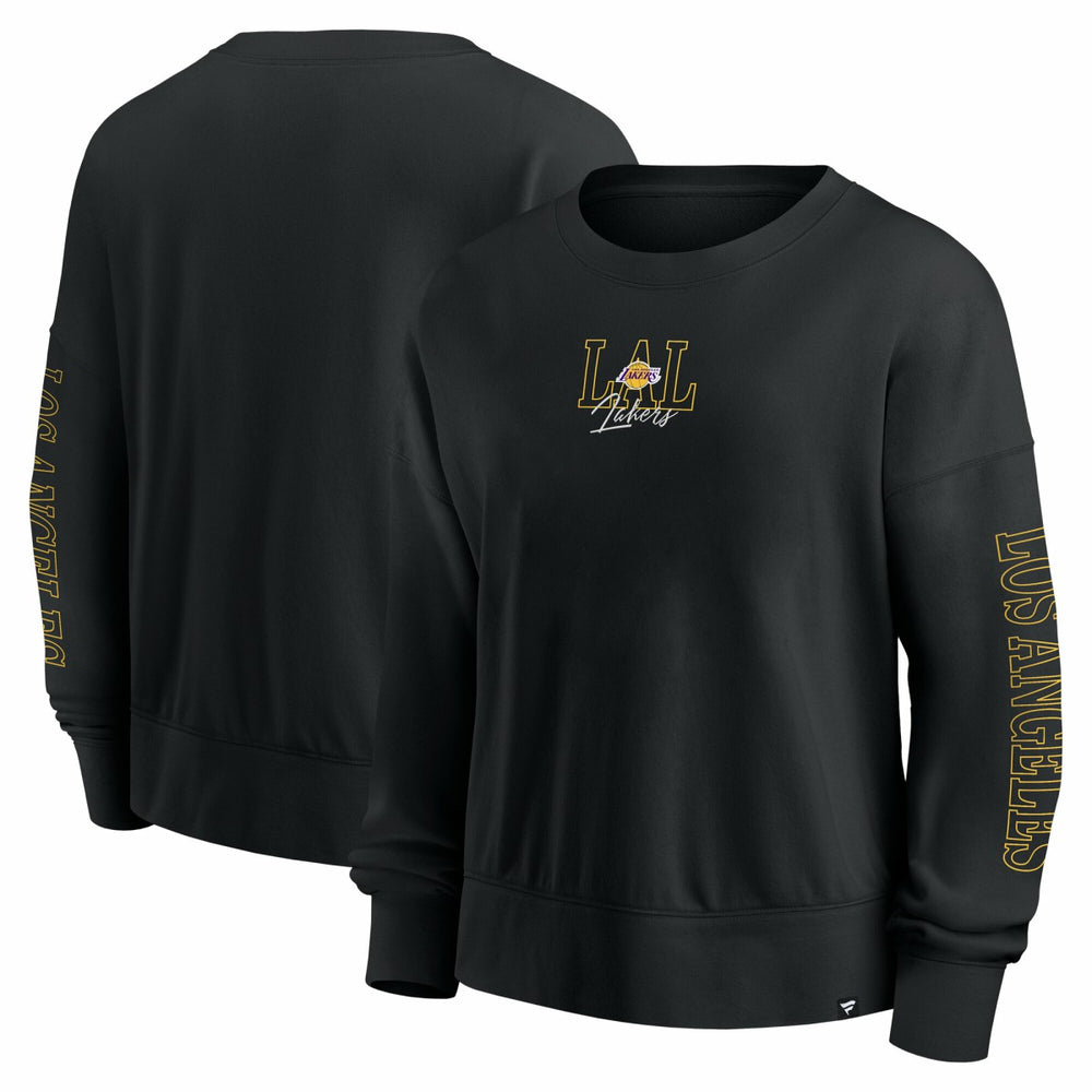 Fanatics Los Angeles Lakers Women's Oversized Game Day Pullover Sweatshirt Black